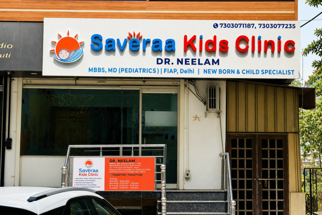 Best Pediatrician in Indirapuram: Expert Child Care by Dr. Neelam at Saveraa Kids Clinic