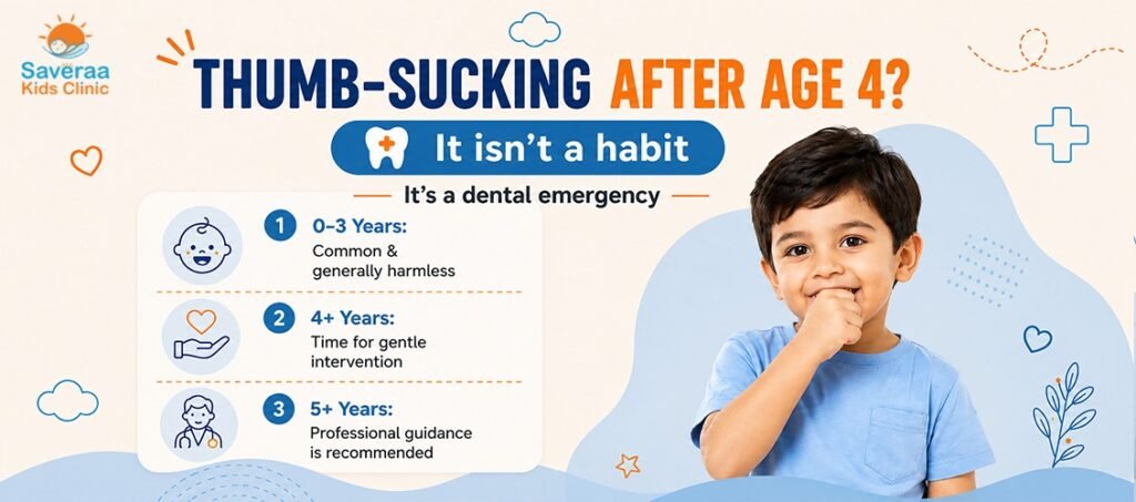 Thumb Sucking After Age 4 causes, effects